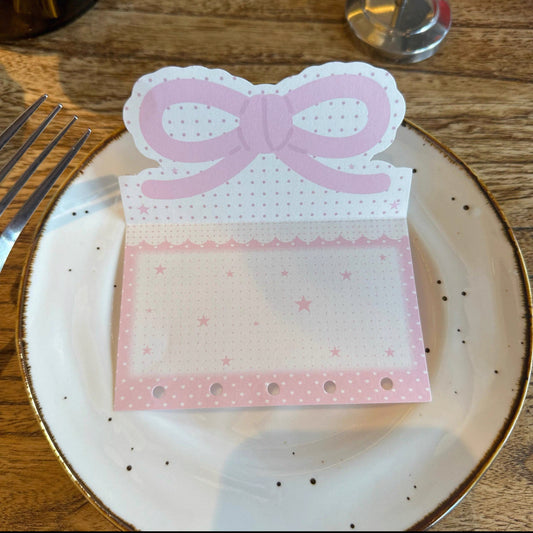 M5 Bow punched 2-folded paper(10 pcs)